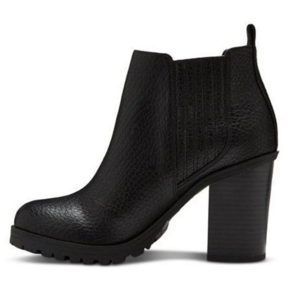 Sam & Libby Chelsea Black Chunky Platform Boots - Picture 3 of 9